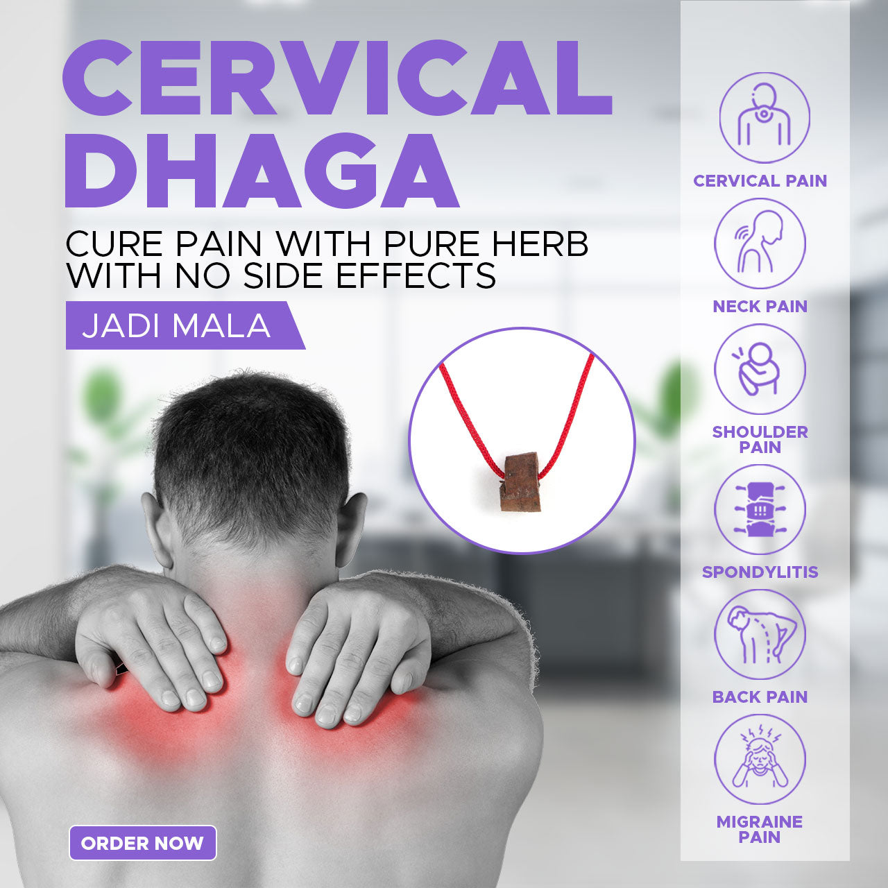 Jadi Mala-Cervical, Migraine, Shoulder Pain, Back pain, Neck Pain etc