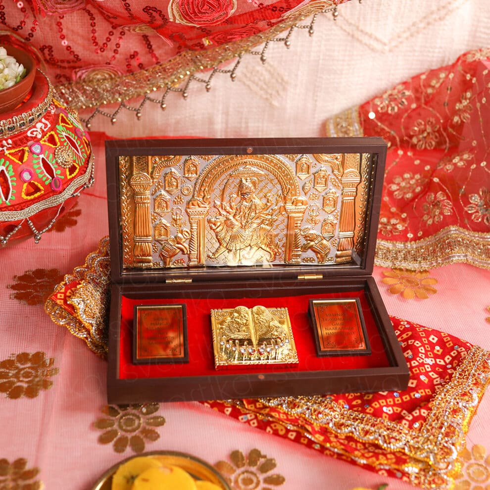 Nav Durga Pocket Temple (24 Karat Gold Coated)